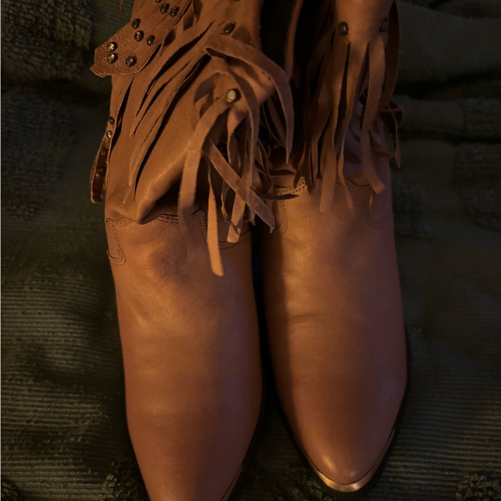 Santa Fe leather boots women size 8